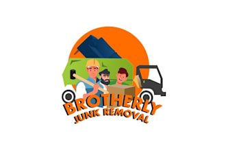 design stand out junk removal company logo