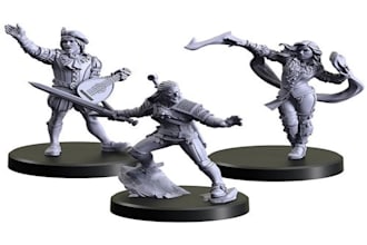 sculpt 3d statue, 3d miniature, action figure 3d model tabletop dnd for printing
