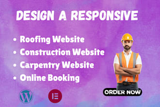 design plumbing roofing construction hvac handyman website