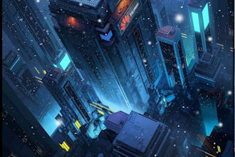 draw sci fi illustration and sci fi art