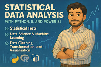 do statistical data analysis using python or r