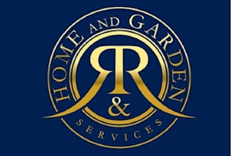 design monogram home and garden services logo