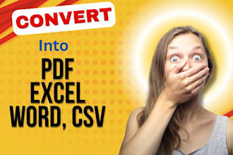 convert PDF to word, google docs, powerpoint, typing services