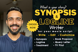 write synopsis logline treatment pitch deck movie script fiction non fiction
