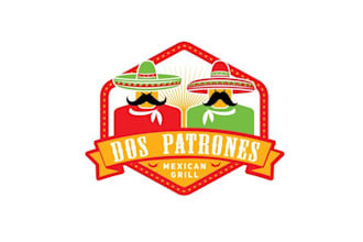 design elegant attend fast casual mexican grill logo