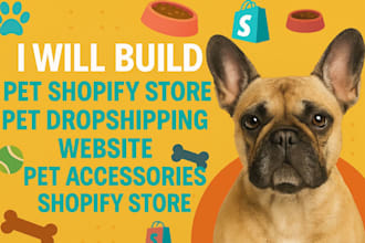 build pet shopify store pet dropshipping website pet accessories shopify store