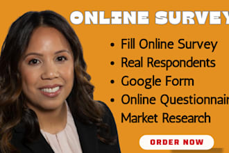 source real respondents to fill online survey questionnaire or polls
