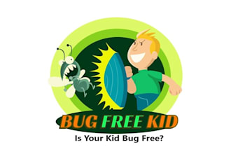 make consulting minimal bug free kid logo