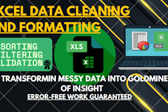 clean, format, merge, split excel data