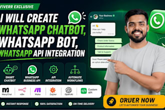 create whatsapp chatbot, whatsapp bot, whatsapp API integration