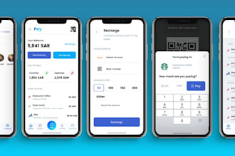 build a responsive cashapp, loans app, cash app