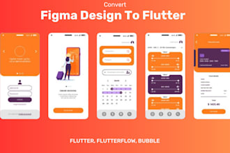 develop flutter app, bespoke flutter UI, figma to flutter, android and ios app