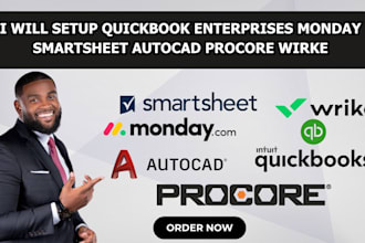 setup quickbooks enterprises monday smartsheet autocad procore wrike