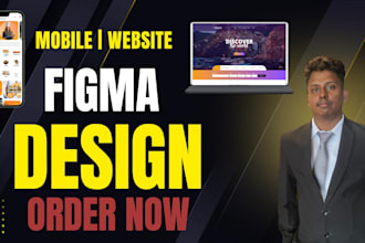 design modern mobile app UI UX in figma