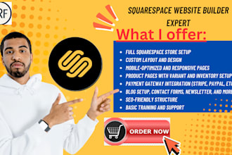 setup squarespace website store design and redesign squarespace store