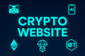 design crypto websites  nft minting pages and smart contracts