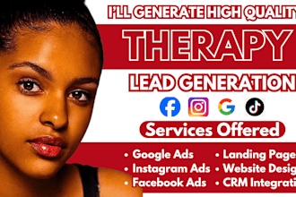 therapy leads massage leads medical spa leads physical therapy leads facebook ad