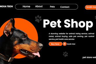 create wordpress  website for dogs, cats, pet care, pet training, pet walking