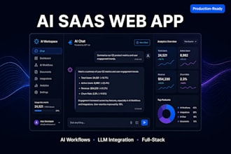 develop an enterprise ai web app and saas platform