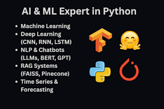 develop ai machine learning nlp deep learning llm rag based projects in python