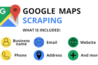 scrape google map data for lead generation, b2b leads
