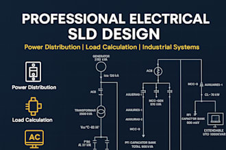 design and draw your electrical single line diagram