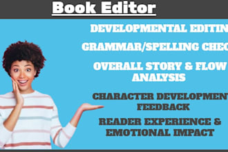 beta read, rebrand, and edit your ebook, developmental, and copy editing