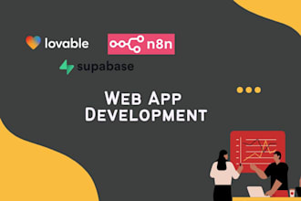 build lovable ai, supabase web app, saas app lovable dev and n8n automation