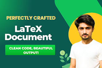 professionally format your document in latex or overleaf