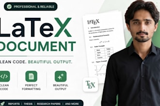 professionally format your document in latex or overleaf