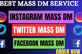 send instagram dms mass direct message service to audience