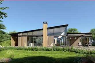 renew 3d modern house,front elevation, cgi garden design,balcony,exterior layout