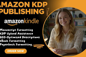 do amazon KDP book publishing, book formatting for amazon KDP, ebook ghostwriter