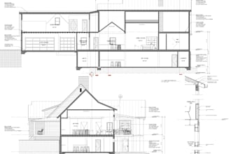 draw architectural floor plans, elevation, section, roof, blueprints in autocad