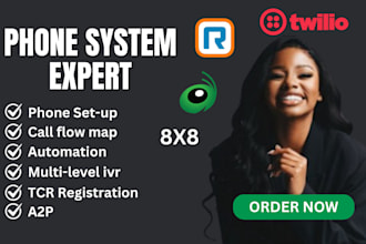 setup phone system, ringcentral phone system ivr tcr aircall sms registration