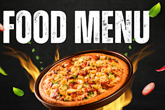 design professional restaurant cafe and bar menu design
