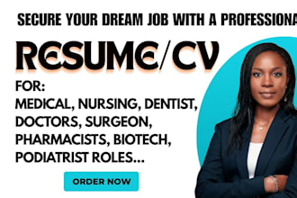 write a healthcare medical resume for nursing doctor doctor surgeon biotech role