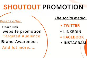 promote and share your website or any link