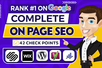 do wordpress website on page seo optimization wix shopify with yoast rank math