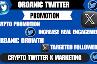 do crypto memecoin twitter x marketing and promotion, grow organic followers