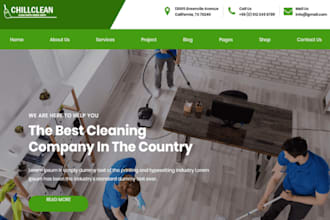 design a cleaning service website with bookingkoala or launch27 integration