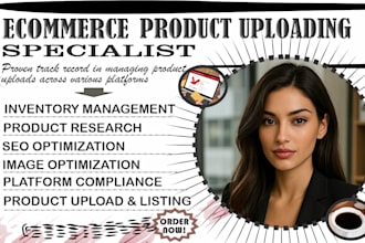 upload your products to rangeme, poshmark, faire, etsy, shopify store SEO