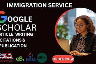 increase published article citation to meet eb1 visa  requirements