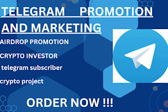 do crypto investor, airdrop promotion, telegram subscriber, crypto project