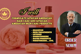 formulate african american hair care and african american skin care products