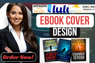 design a dynamic ebook cover, kindle paperback, amazon cover, book cover design