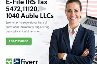 ein file fax US tax id irs forms 5472 1120 for non resident US llccpa