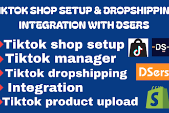 setup tiktok shop dropshipping autods dsers spocket aliexpress doba integration