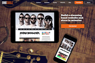 design a bandzoogle website, band website, bandzoogle store