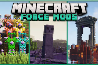 create custom minecraft forge mod fabric mod, fabric, port mods for any version